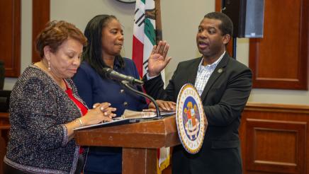 Dr. Jackson takes oath of office